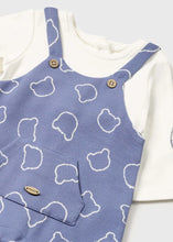 Load image into Gallery viewer, Baby boy's blue onesie and hat set. Mayoral 2673 boy's outfit. Blue romper and hat on kidstuff.ie  front detail