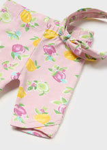 Load image into Gallery viewer, Baby girl pink top, print leggings and hairband set. Mayoral 1792 available to buy on kidstuff.ie Leggings and hairband detail