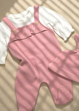 Load image into Gallery viewer, Baby Girl Dungaree Romper & Hat set, Mayoral 2651