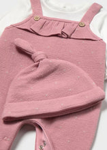 Load image into Gallery viewer, Baby Girl Dungaree Romper & Hat set, Mayoral 2651