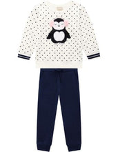 Load image into Gallery viewer, Girl's Cream Sweatshirt & Joggers by Milon