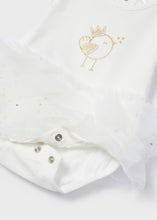 Load image into Gallery viewer, baby girl bodysuit with tutu and headband. Mayoral 1703 tutu bodysuit.