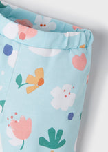 Load image into Gallery viewer, Baby girls leggings top and headband outfit in aqua with flamingo print, Mayoral 1715 baby girl set in aqua. aby girl's printed short leggings, hairband and matching top available to buy online from Kidstuff.ie