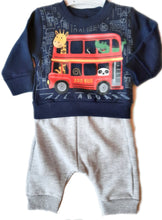Load image into Gallery viewer, Baby Boy Jog Suit "Zoo Bus" by Kyly