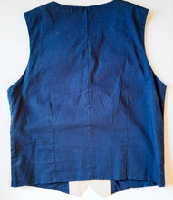 Load image into Gallery viewer, Boy's Stone and Navy Polka Dot Cotton Waistcoat, by Mayoral