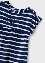 Load image into Gallery viewer, Girl's Denim Leggings and Top set in Navy, Mayoral 3763