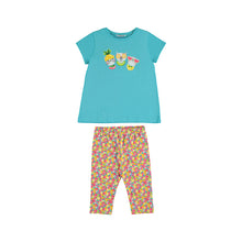 Load image into Gallery viewer, Girl's Legging Set in Turquoise, Mayoral 3756