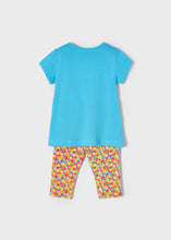 Load image into Gallery viewer, Girl's Legging Set in Turquoise, Mayoral 3756