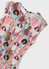 Load image into Gallery viewer, Girl's palysuit dress. Mayoral 6983 Girl's outfit. Girl's printed summer skort dress