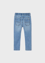 Load image into Gallery viewer, Soft Denim Jogger Pants in Medium Wash, Cotton Mix, Mayoral 3513