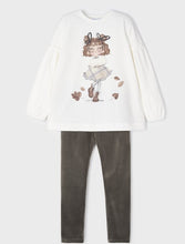 Load image into Gallery viewer, Girl's Velvet Leggings and Top Set, Mayoral 4765