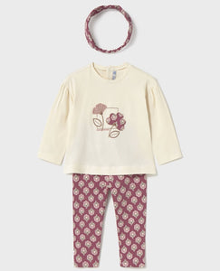 Girl's Leggings Set with Headband, Mayoral 2744