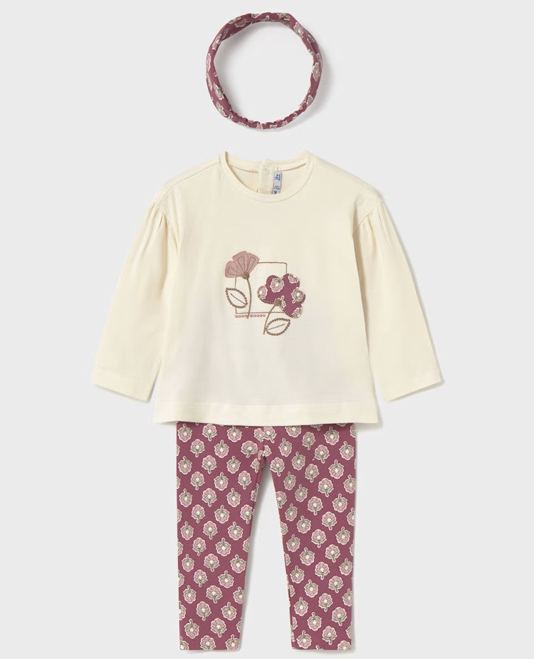 Girl's Leggings Set with Headband, Mayoral 2744