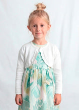 Load image into Gallery viewer, Girl's White Bolero Cardigan, Mayoral 320
