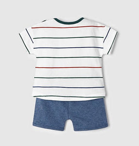 Baby Boy's Striped T-Shirt & Shorts Set, by Mayoral