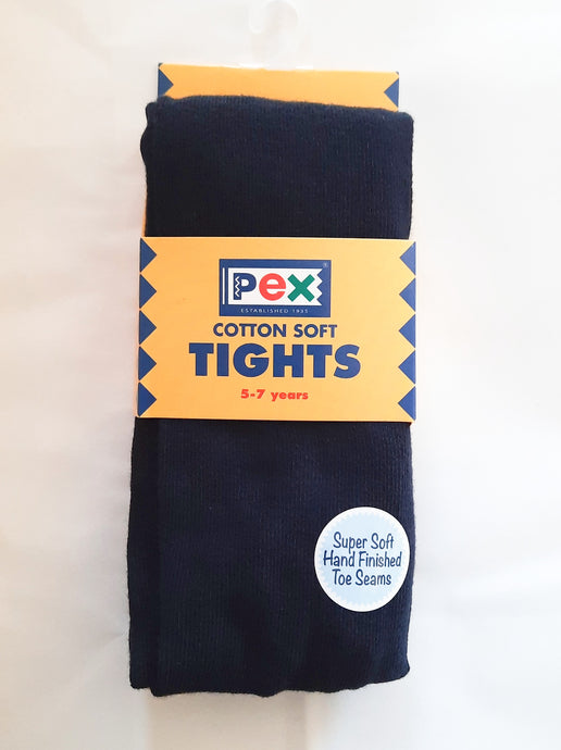 Navy blue school tights by pex. Navy tights.