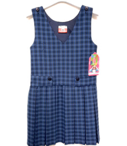 School uniform pinafore for St Ultan's Bohermeen ns, Blue check school pinafore dress to buy online kidstuff.ie