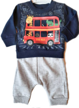 Load image into Gallery viewer, Baby Boy Jog Suit &quot;Zoo Bus&quot; by Kyly
