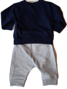 Baby Boy Jog Suit "Zoo Bus" by Kyly