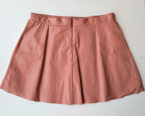 Girl's Pleated Chiffon and Faux Leather Skirt by Mayoral
