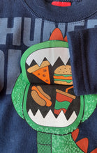 Load image into Gallery viewer, Baby Boy 2pce &quot;Hungry Dino&quot; in Navy by Kyly

