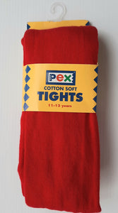 Pex Tights in Red. Red Cotton tights by pex. Buy online on kidstuff.ie