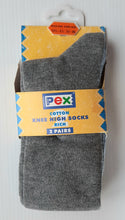 Load image into Gallery viewer, Pgrey Pex Knee socks . School knee highs socks in grey. School knee socks buy online on Kidstuff.ie
