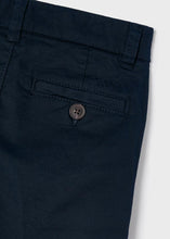 Load image into Gallery viewer, Boy&#39;s slim fit chino trousers in navy blue. Mayoral 512 boys trousers in navy
