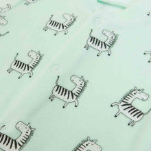 Load image into Gallery viewer, All-over Zebra print onesie in Organic Cotton Mix by FS Baby

