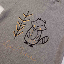 Load image into Gallery viewer, Grey onesie with fox motif . baby onesie in grey by FS Baby to buy online on kidstuff.ie
