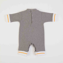 Load image into Gallery viewer, Grey onesie with fox motif . baby onesie in grey by FS Baby to buy online on kidstuff.ie

