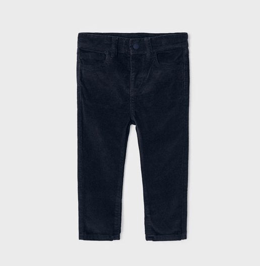 Baby Boy's Navy Slim Fit Cord Trousers, Mayoral 502