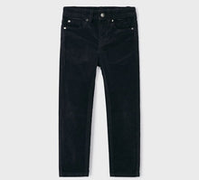 Load image into Gallery viewer, Boys cord trousers in navy blue. mayoral 537 in navy available on kidstuff.ie

