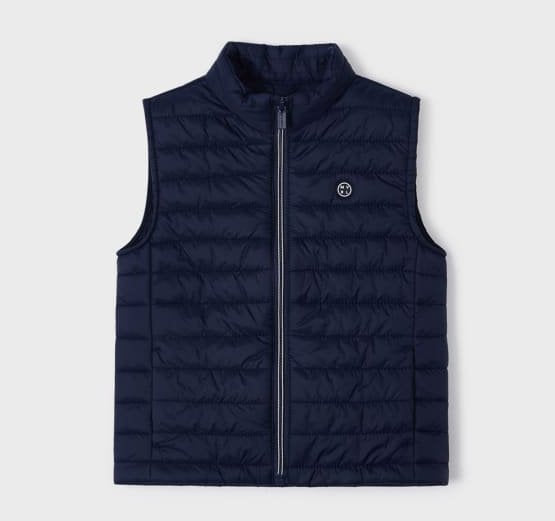 navy blue bodywarmer for a child. Mayoral Gilet 3350. Navy Gilet available on Kidstuff.ie